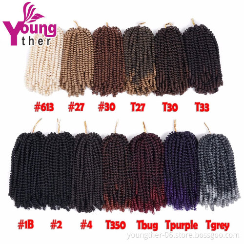 Synthetic Braiding Hair Spring Twist Crochet Hair Extensions Jamaican Bounce Spring Curl